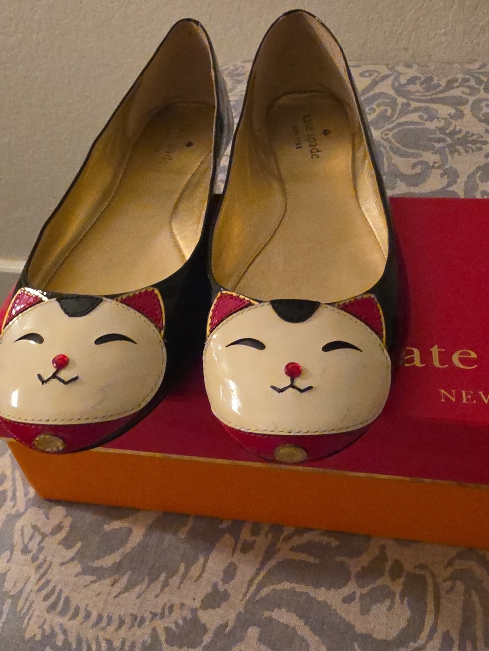 Kate Spade Jimmy Kitty Flats 9.5